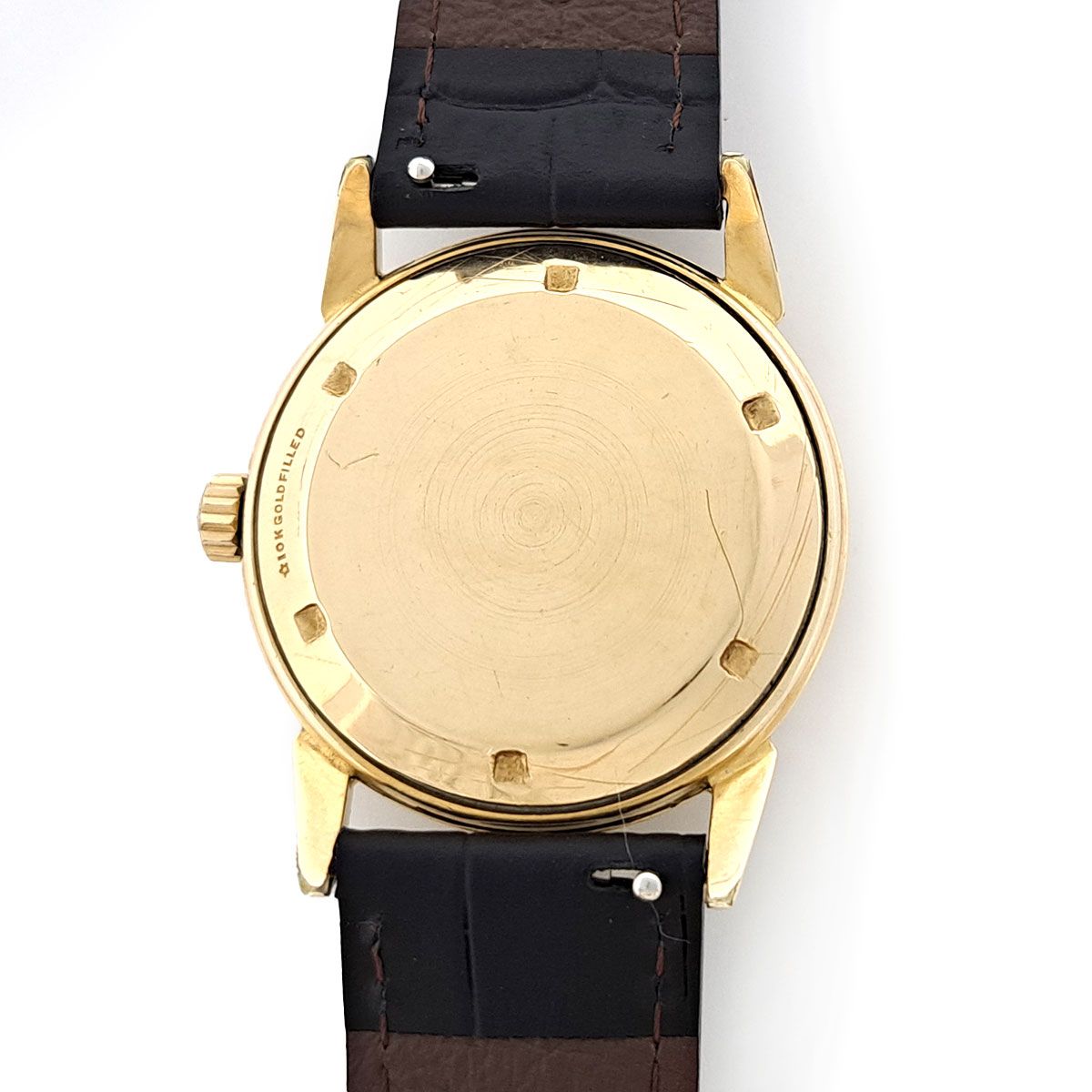 ユニバーサル ジュネーブ ハーフローター　cal.139 自動巻き ゴールドメッキ メンズ ボーイズ UNIVERSAL GENEVE [アンティーク ヴィンテージ] 【中古】 【時計】 ユニバーサル ジュネーブ ハーフローター cal.139 自動巻き ゴールド
