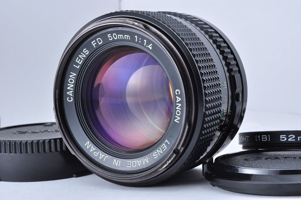 【2ヶ月保証付き】Canon New FD 50mm F1.4 単焦点 標準レンズ MF 動作品＃1791