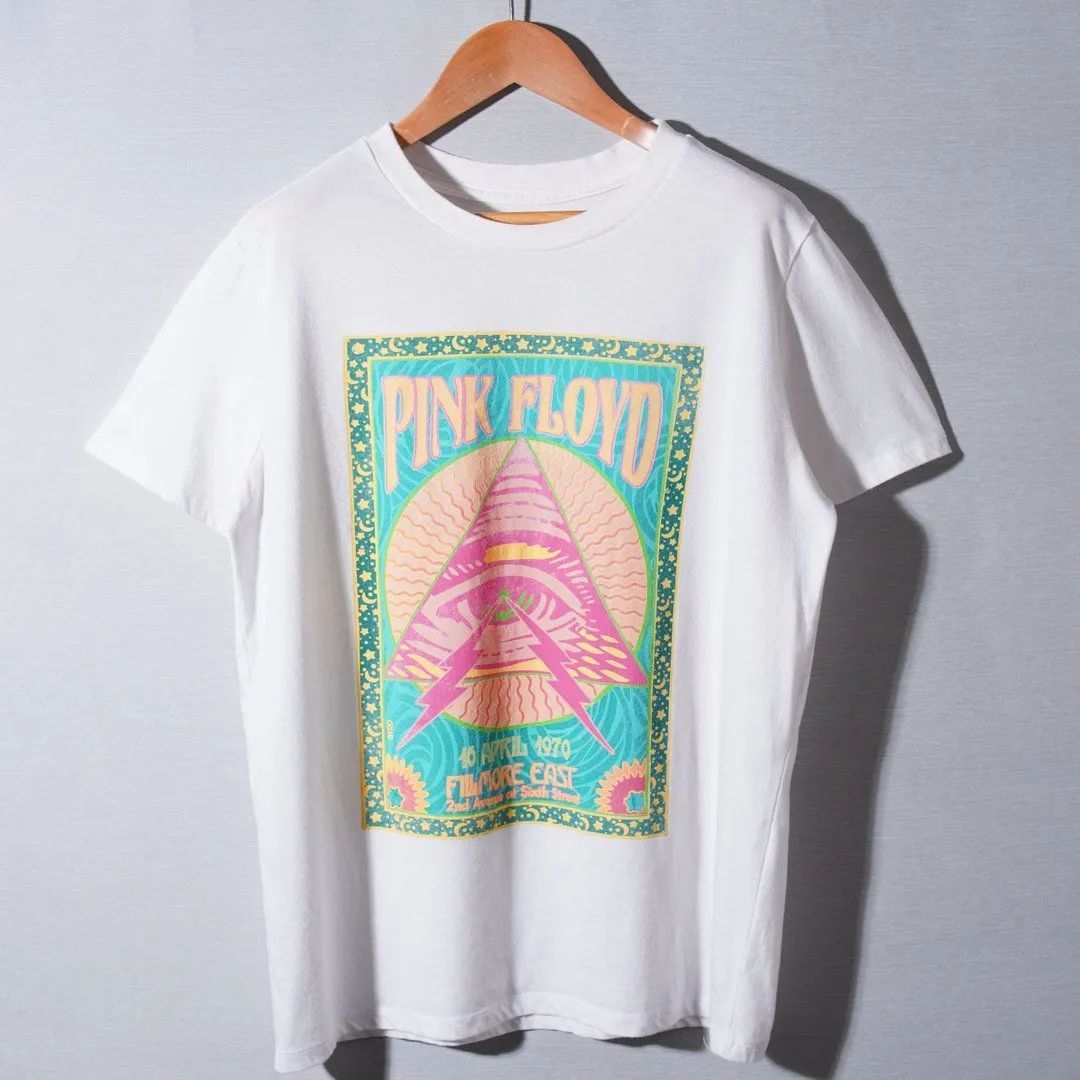 ピンクフロイド PINK FLOYD Tシャツ L ホワイト バンT ロックT