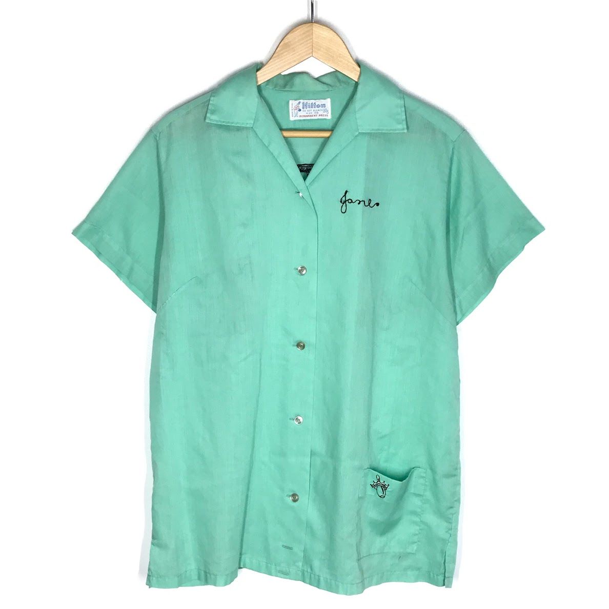 倉吉店】 中古 Hilton | ヒルトン 半袖シャツ 70s ボーリングシャツ