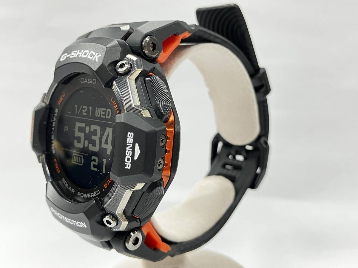 【美品】カシオ　G-SHOCK　GBD-H2000　ブラックｘオレンジ　腕時計 CASIO G‐SHOCK GBD-H2000 カシオ ジーショック 電波ソーラー ソーラー