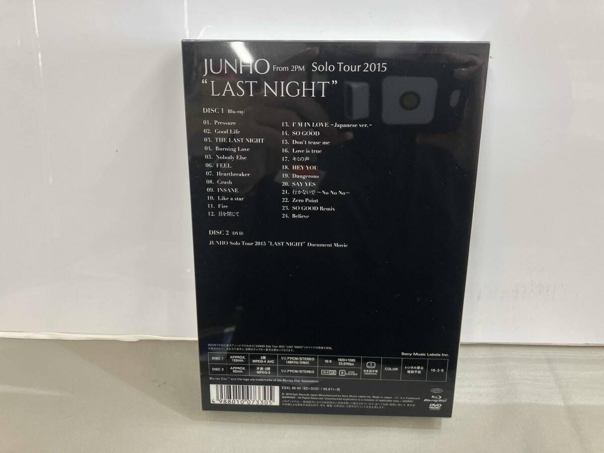 JUNHO Solo Tour 2015 'LAST NIGHT'(完全生産限定版)(Blu-ray Disc