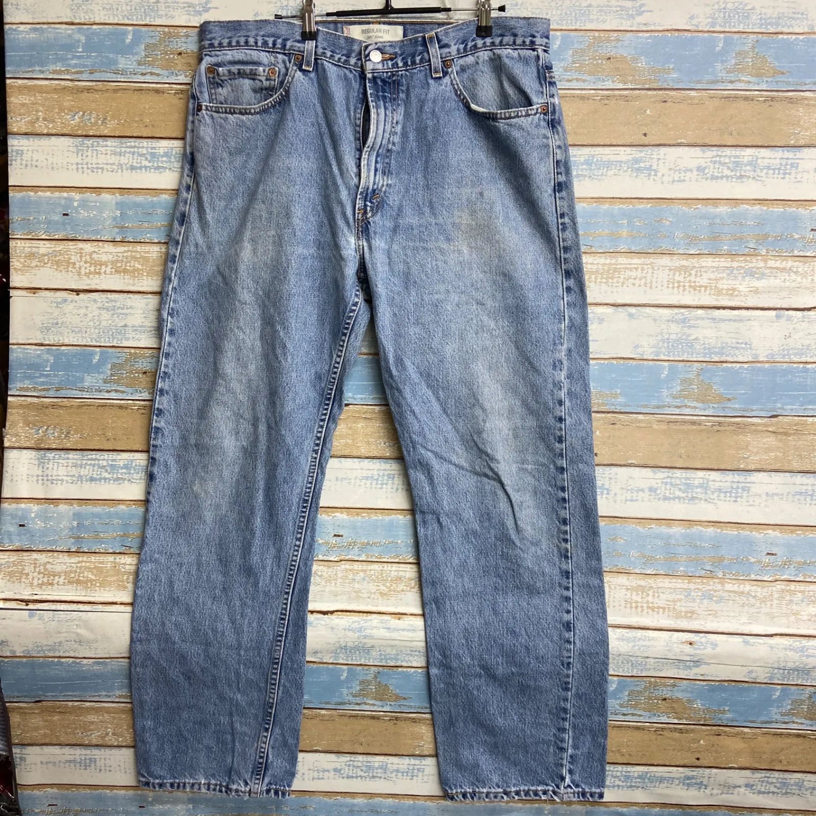 リーバイス ブルー デニムパンツ ジーンズ 505 レギュラーフィット 青 