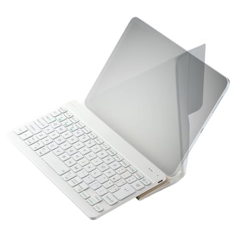エレコム ワイヤレス キーボード Bluetooth Slint 超薄型 充電式 パンタグラフ 保護ケース付 3台マルチペアリング OS自動識別 Windows/macOS/ChromeOS/iOS/iPadOS/Android ホワイト T b449bb42