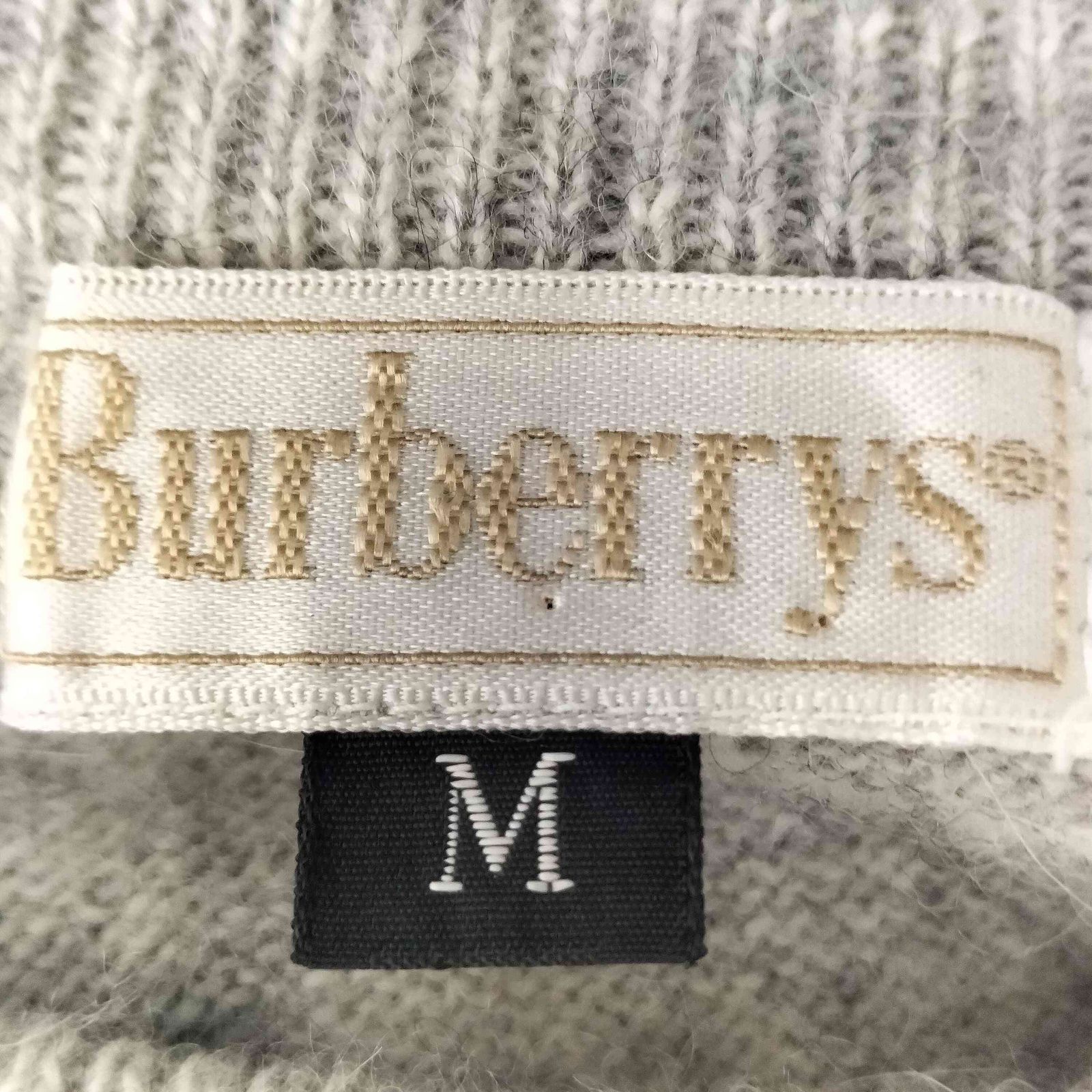 バーバリーズ BURBERRYS 90S 白タグ アーガイル クルーネック ウール
