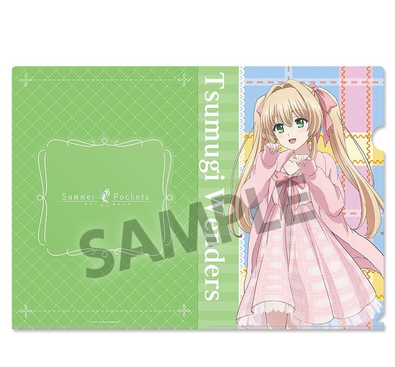 サマーポケッツ A4クリアファイル ゆめかわ Summer Pockets 紬 ヴェンダース Summer Pockets 描き下ろしクリアファイル 紬