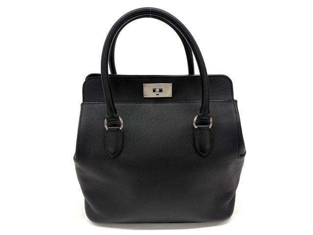 HERMES エルメス ツールボックス26 ハンドバッグ/エヴァ―カラー ブラック/SV X刻印 レディース【中古】472