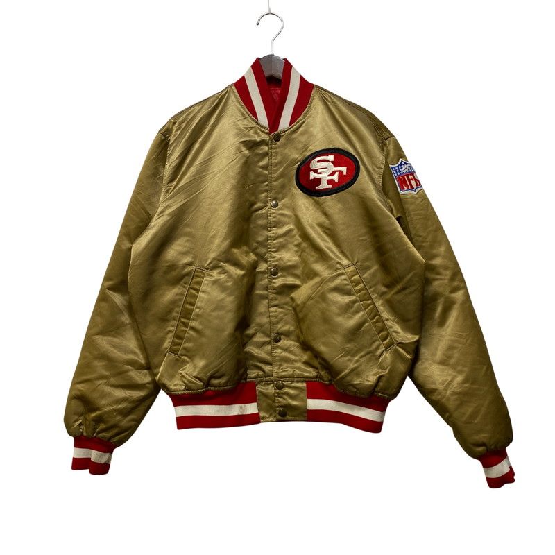 【現状渡し品】 STARTER スターター PRO LINE プロ ライン 80-90S 49ERS NYLON STADIUM JACKET ナイロン スタジアム ジャケット アウター 【146-260721-cs-04-izu】