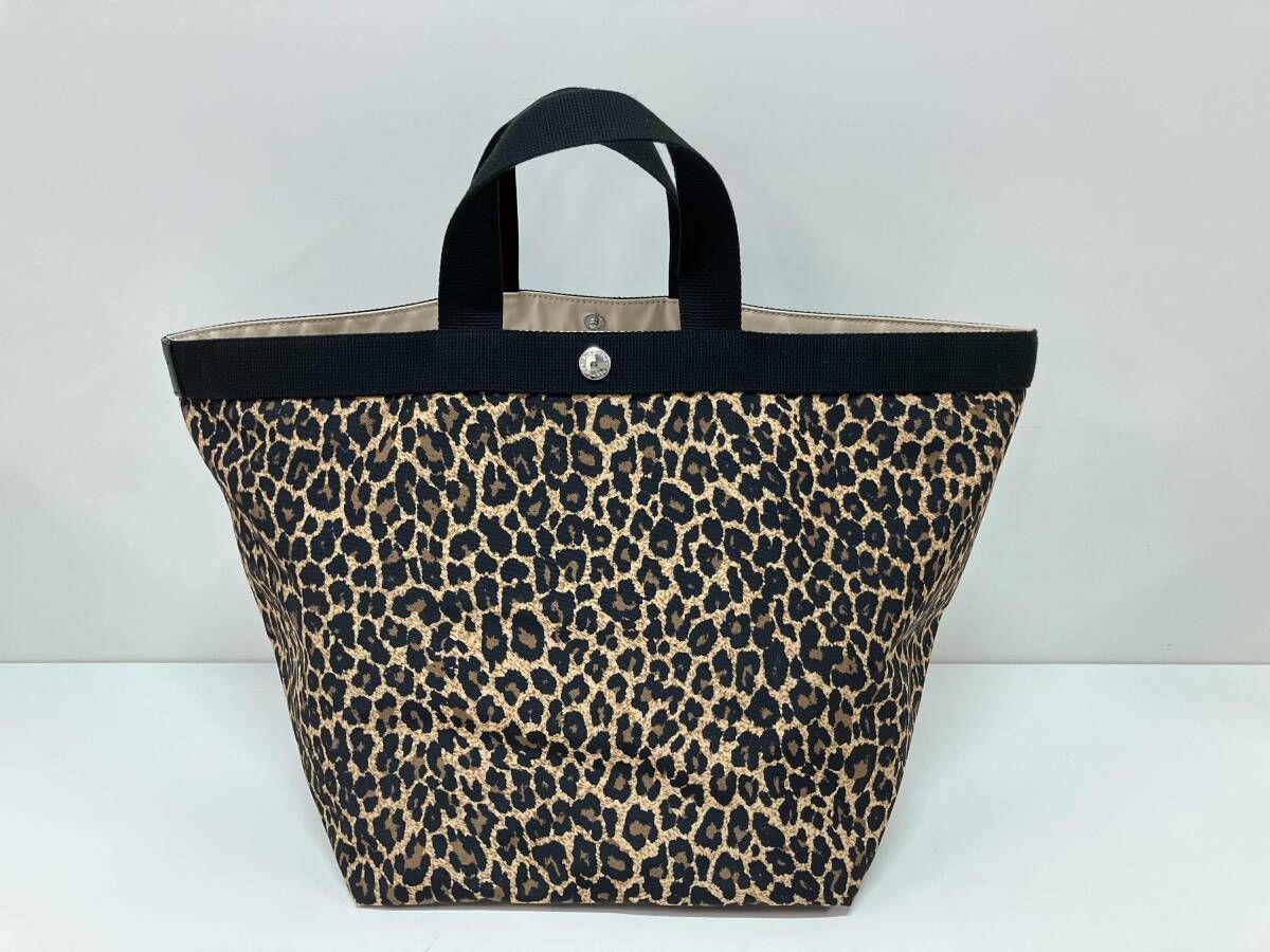 エルベシャプリエ 725F パンサー (舟型トートL レオパード) トートバッグ HERVE'Chapelier エルベシャプリエ トートバッグ ハンドバッグ