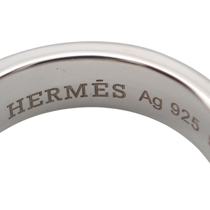 エルメス HERMES サンチュール ベルト 10号 50 リング シルバー925