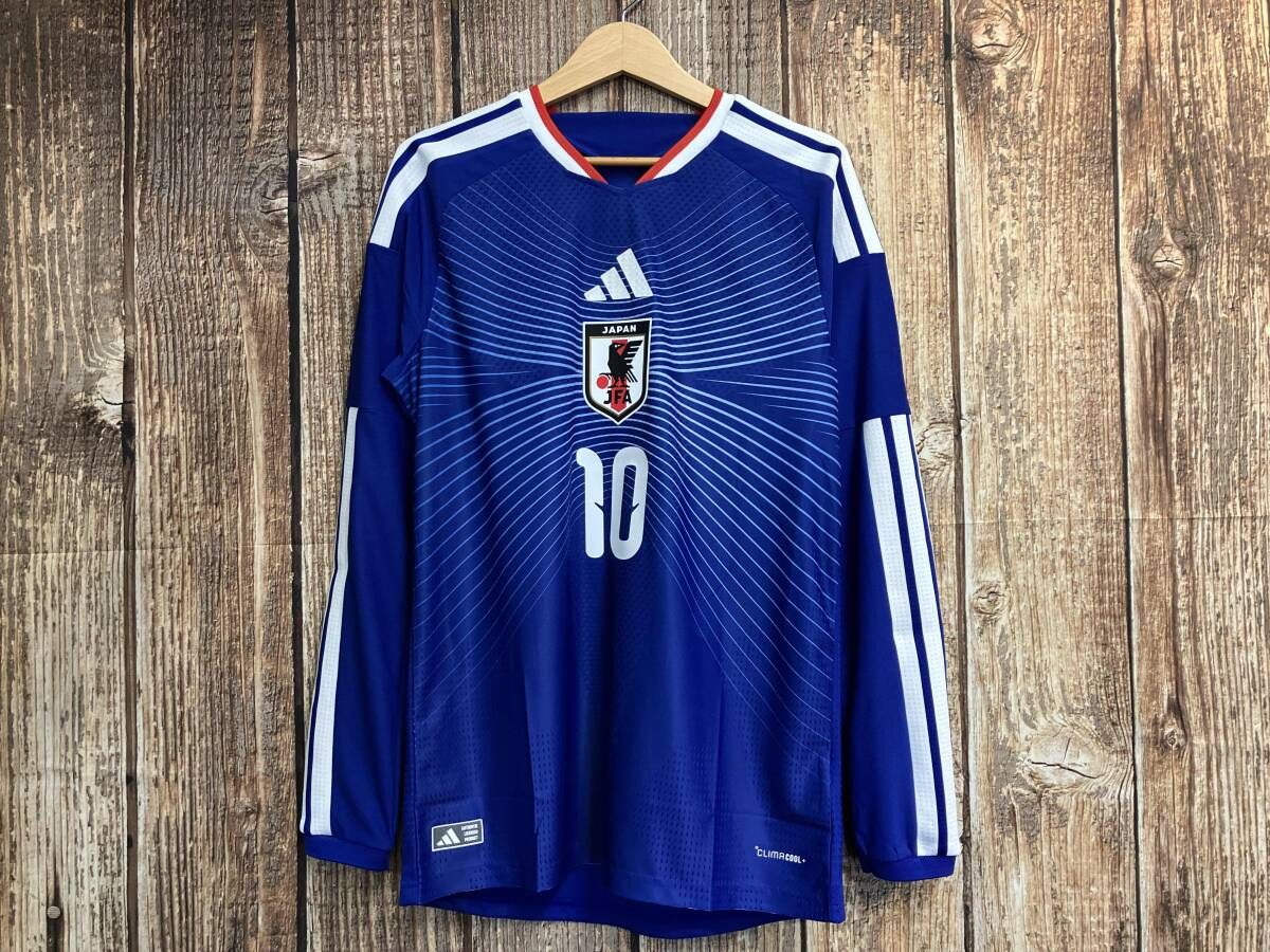サッカー日本代表 2026年 ホーム オーセンティックユニフォーム レプリカユニフォーム 10番 堂安 adidas アディダス JZ9681 ブルー L