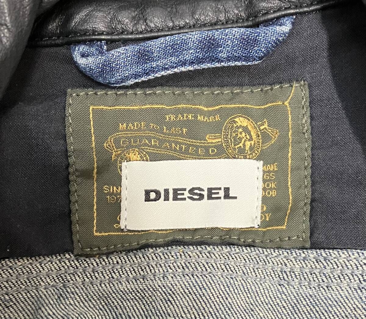 Gジャン DIESEL ディーゼル デニムジャケット ワッペン付き サイズS