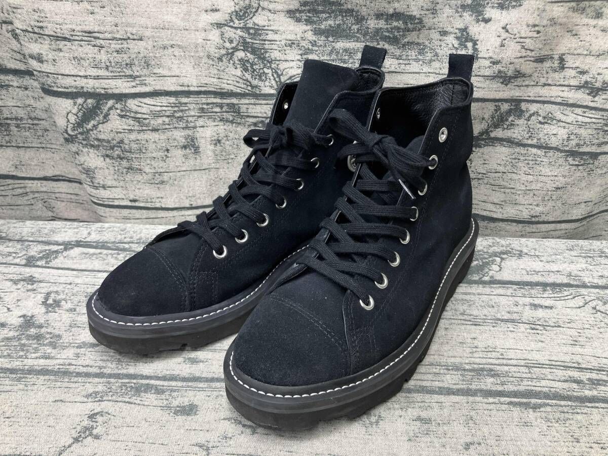 【箱付き】CONVERSE コンバース ブーツ LONG LIFE HI 1CL884 スウェード BLK 27.5cm