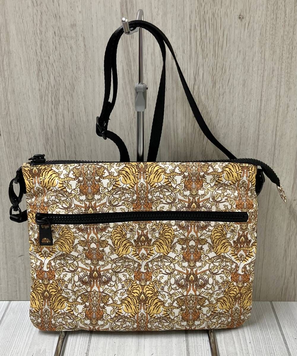 Onitsuka Tiger PRINTED SACOCHE オニツカ タイガー プリンティッド サコッシュ イエロー系 虎柄 総柄 レディース バッグ