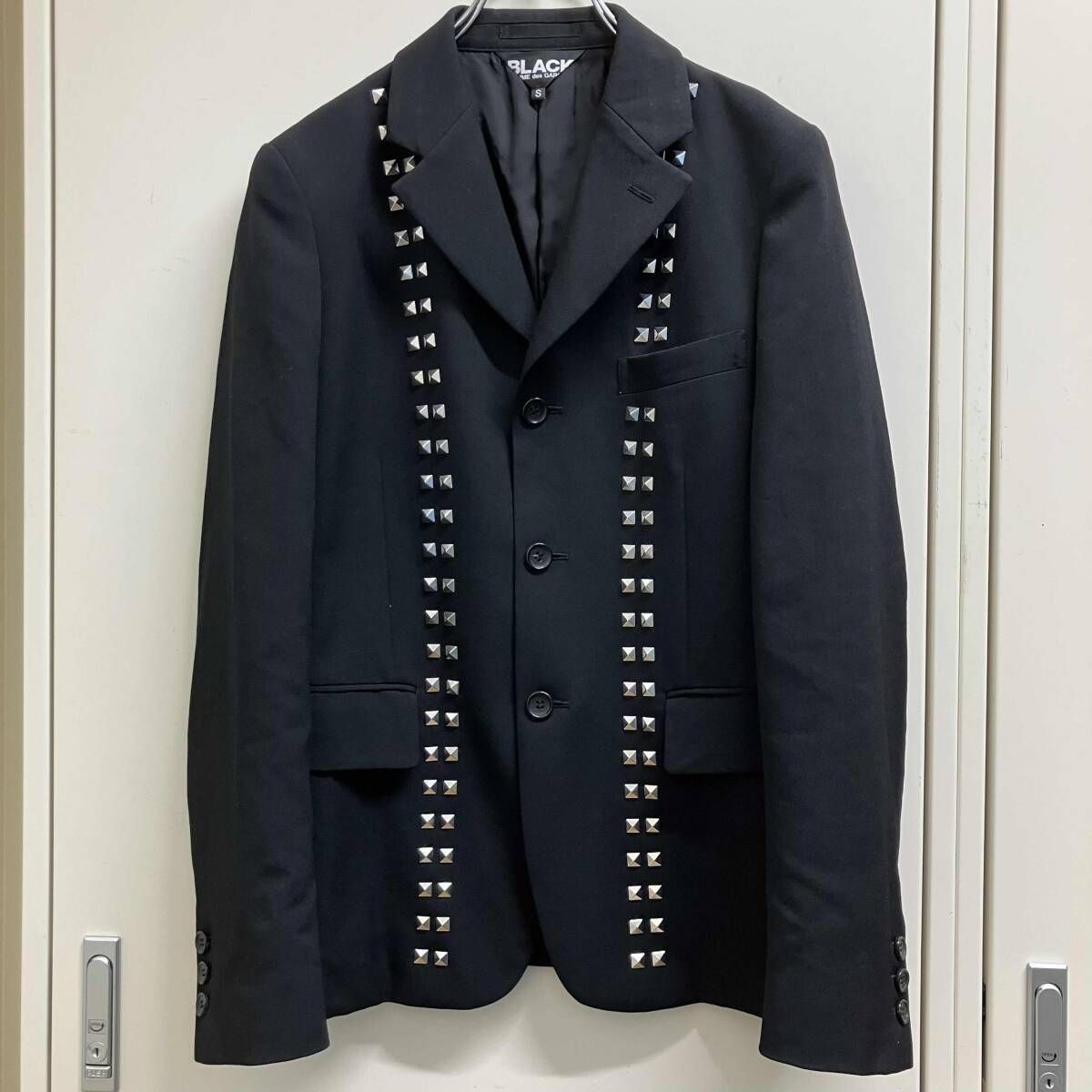 25AW BLACK COMME des GARCONS ウールギャバジンスタッズジャケット 1P 