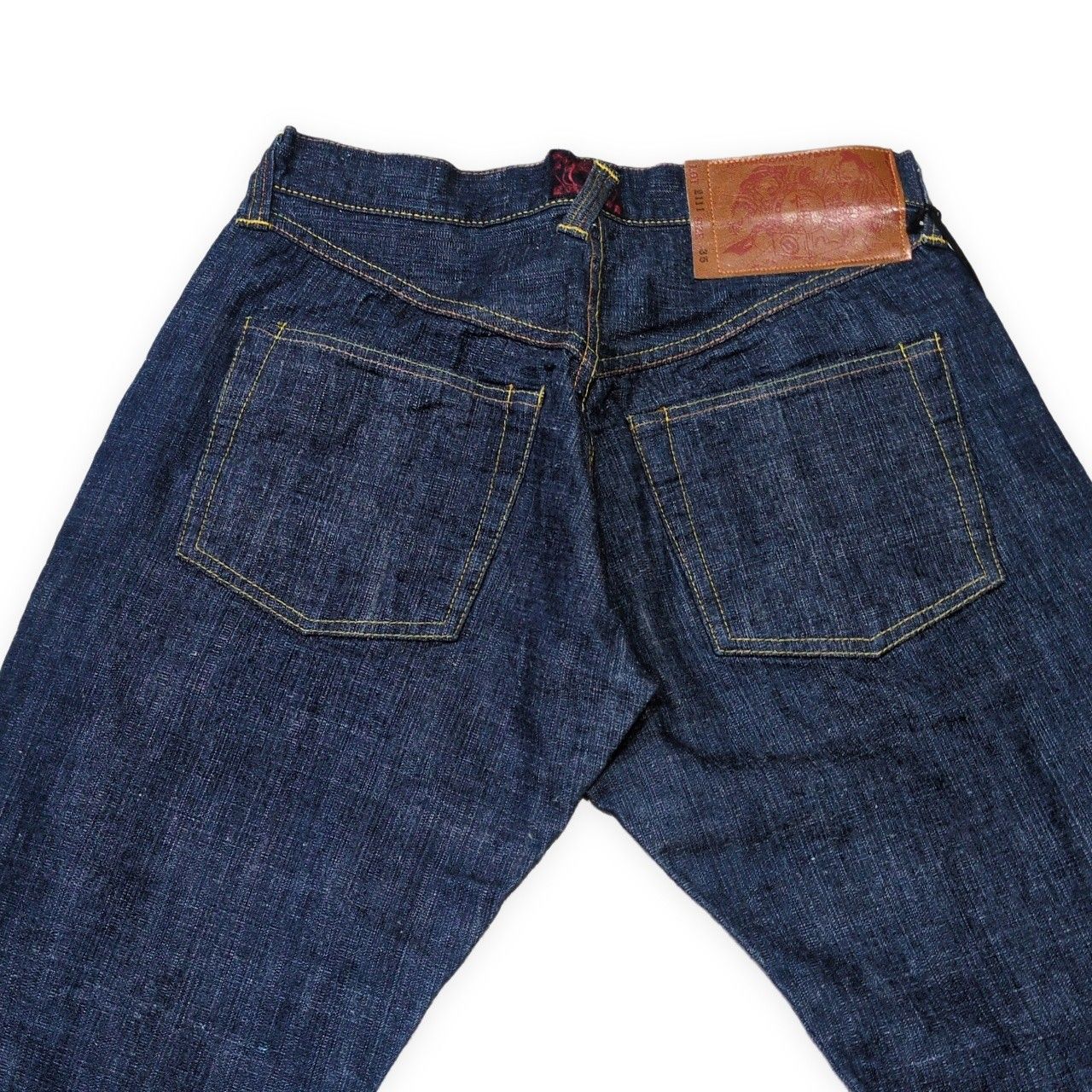 EVISU エヴィス Lot.2111 信用革パッチ デニムパンツ ジーンズ シンチ