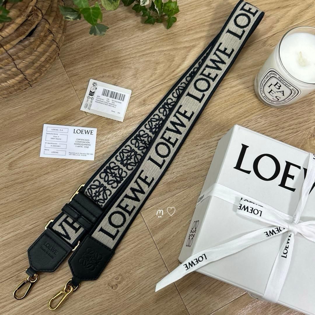 LOEWEロエベ アナグラムロゴショルダーストラップ ジャガード バッグ 