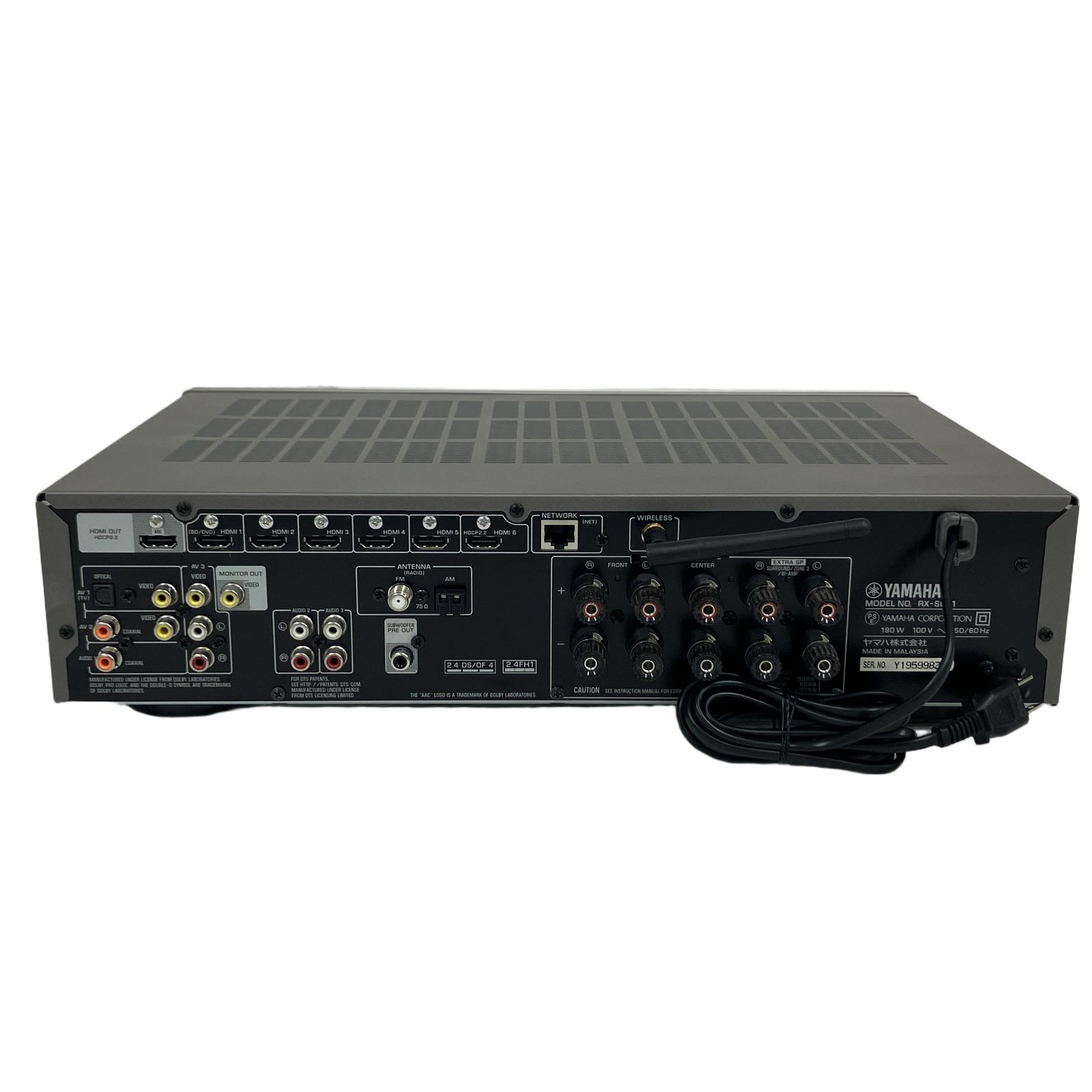 YAMAHA RX-S601 AVレシーバー AVアンプ オーディオ 音響機材 ヤマハ