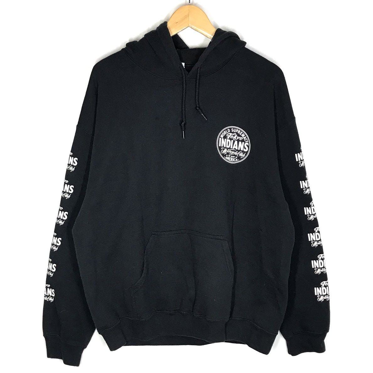 TOKYO INDIANS MC 東京インディアンズ ナイロンベスト　黒　L 倉吉店】TOKYO INDIANS MC｜東京インディアンズモーターサイクル プル