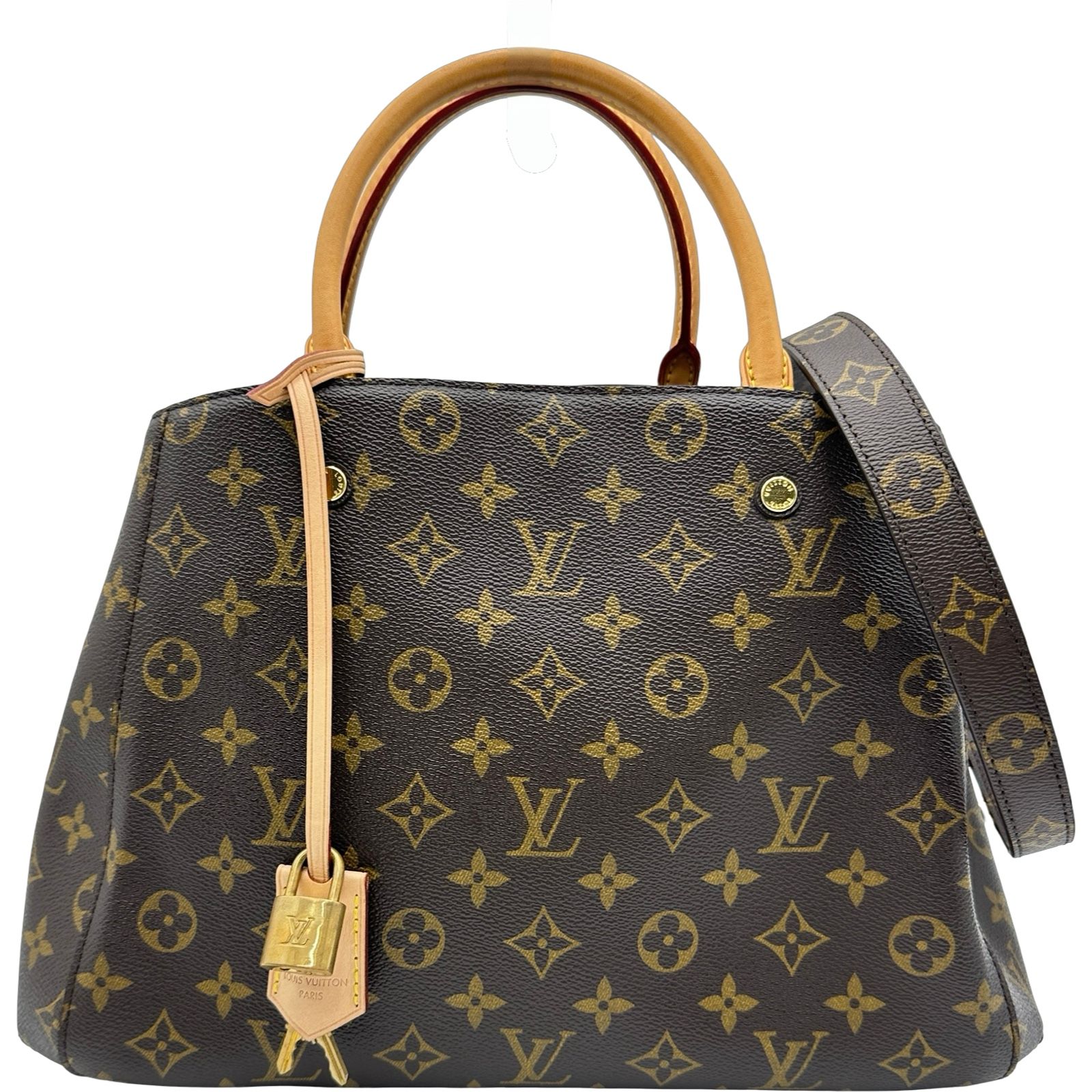 ルイ・ヴィトン LOUIS VUITTON モンテーニュMM M41056 ブラウン モノグラム・キャンバス レディース ハンドバッグ
