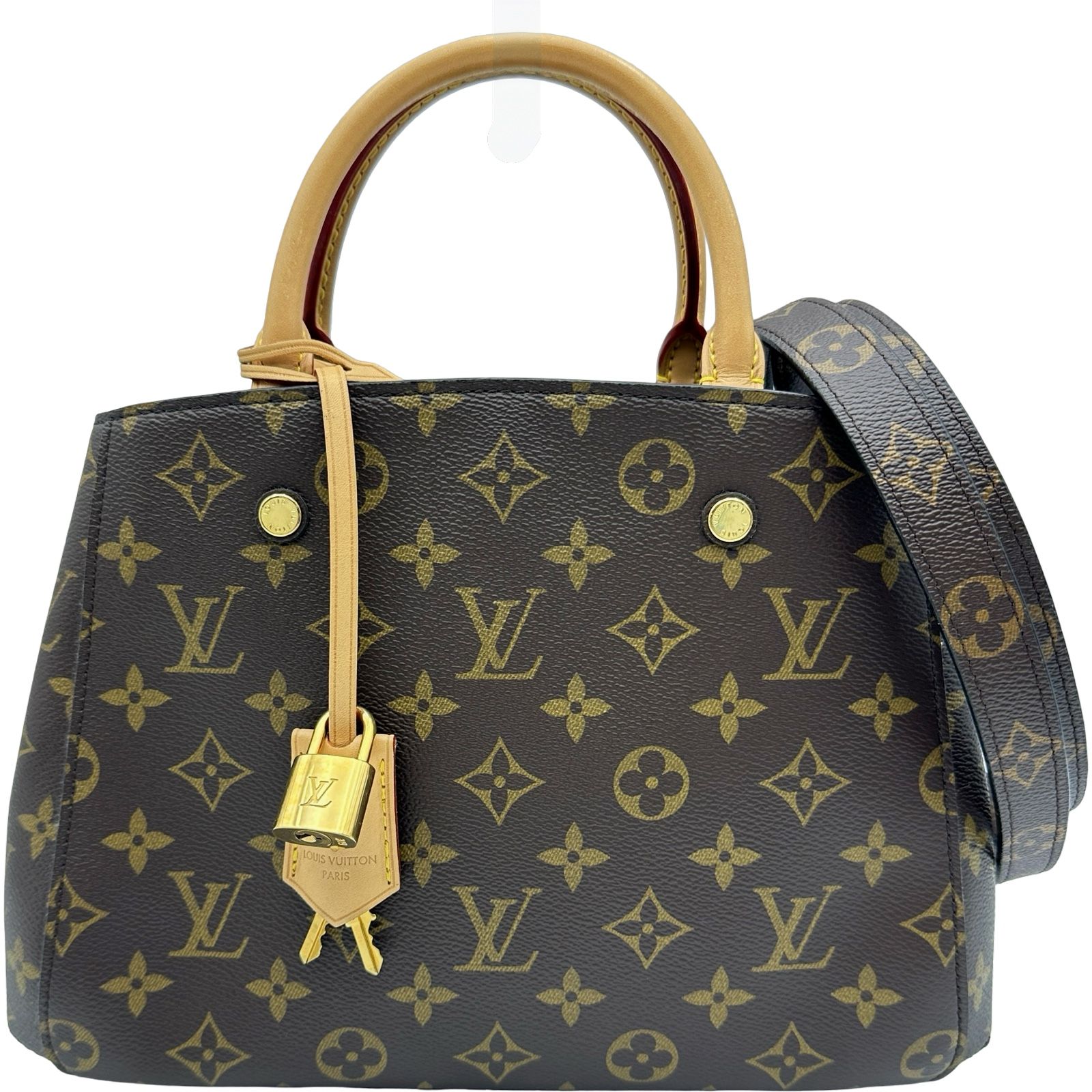 ルイ・ヴィトン LOUIS VUITTON モンテーニュBB M41055 ブラウン モノグラム・キャンバス レディース ハンドバッグ