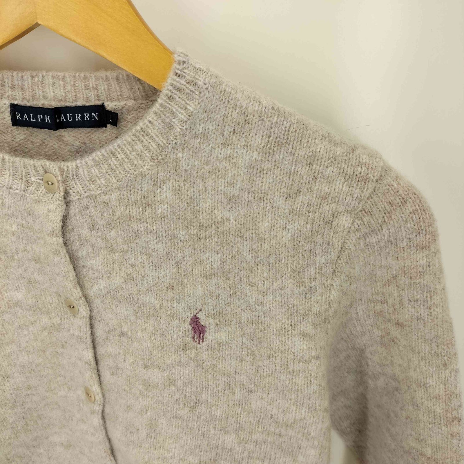 ラルフローレン RALPH LAUREN ポニー 刺繍 ウール クルーネック
