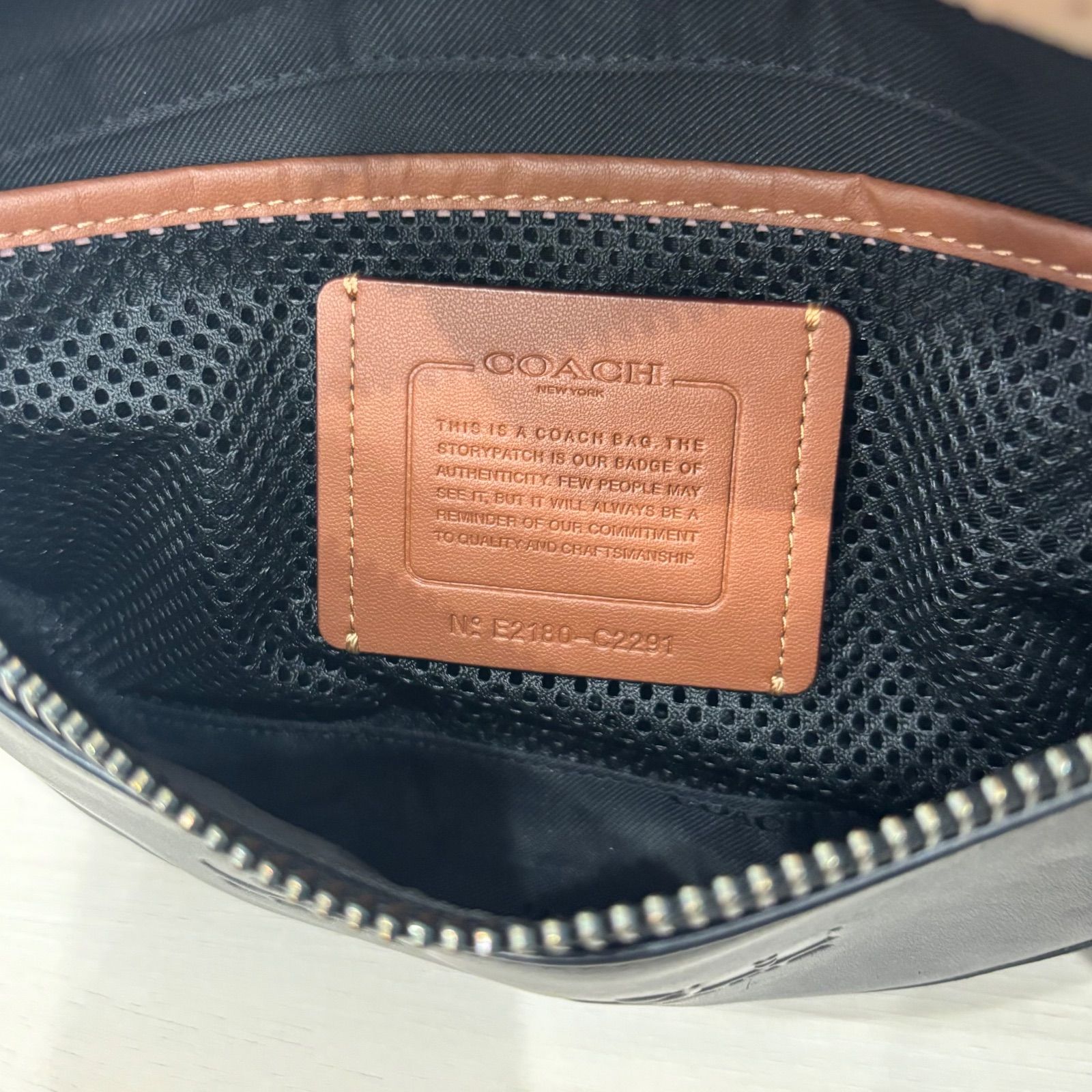 r2291)【美品】COACH コーチ リーグベルト バッグ C2291 ウエスト