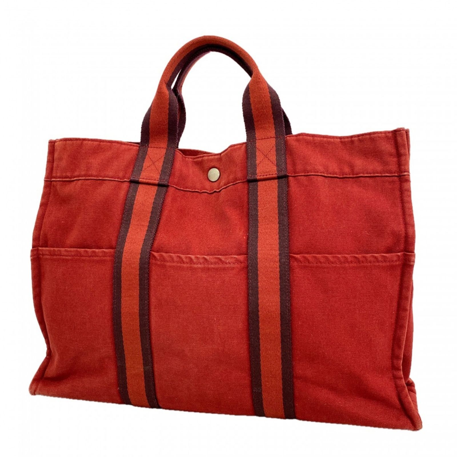 エルメス(Hermes) エルメス トートバッグ フールトゥMM キャンバス
