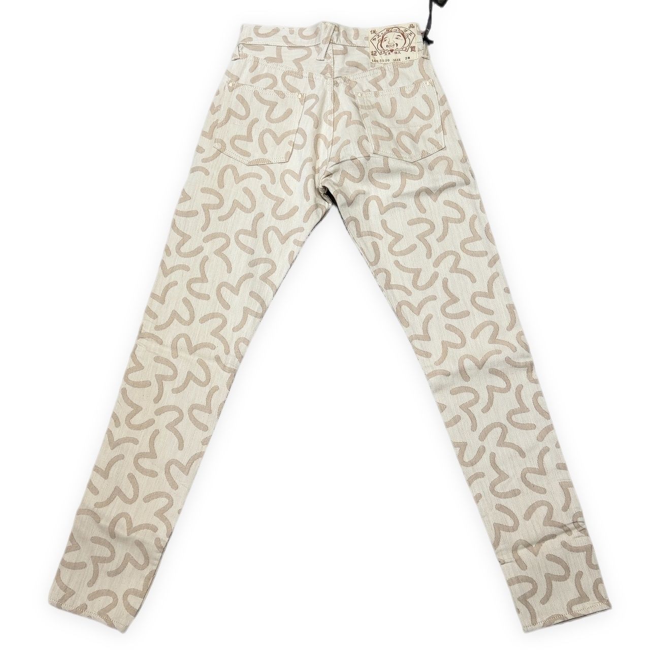 EVISU エヴィス 5500 ジャガード カモメ総柄 デニムパンツ ジーンズ