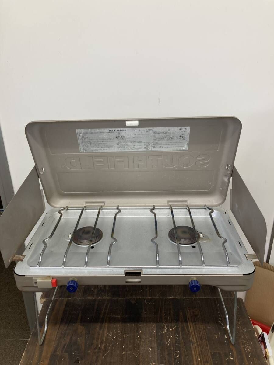SOUTH FIELD 2バーナー 11000＆キッチンスタンドフルセット SOUTH FIELD サウスフィールド 2バーナー SF-D-X11000 サンドゴールド