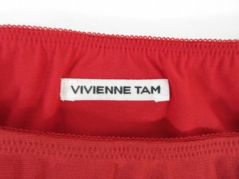 ヴィヴィアンタム VIVIENNE TAM スカート 台形 ひざ丈 ゴムウエスト