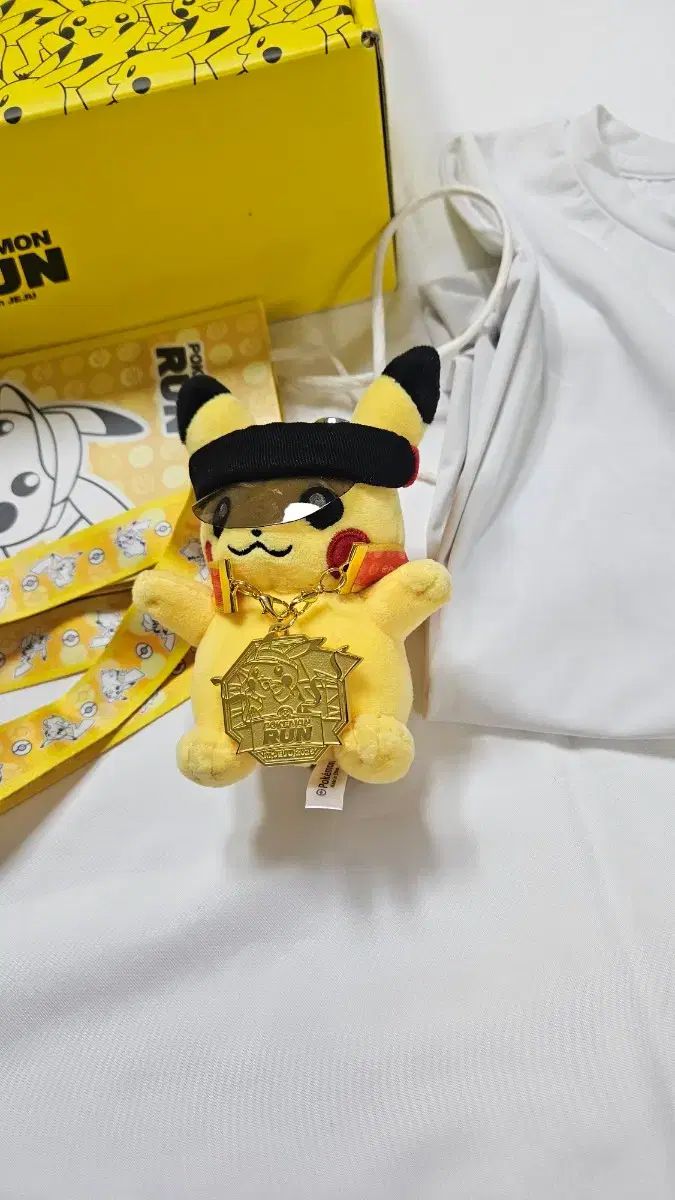 ピカチュウ　韓国　メダル　 ぬいぐるみ メダル ポケモンRUN　金メダル ポケットモンスターRUN チェジュ金メダル ピカチュウ ぬいぐるみ