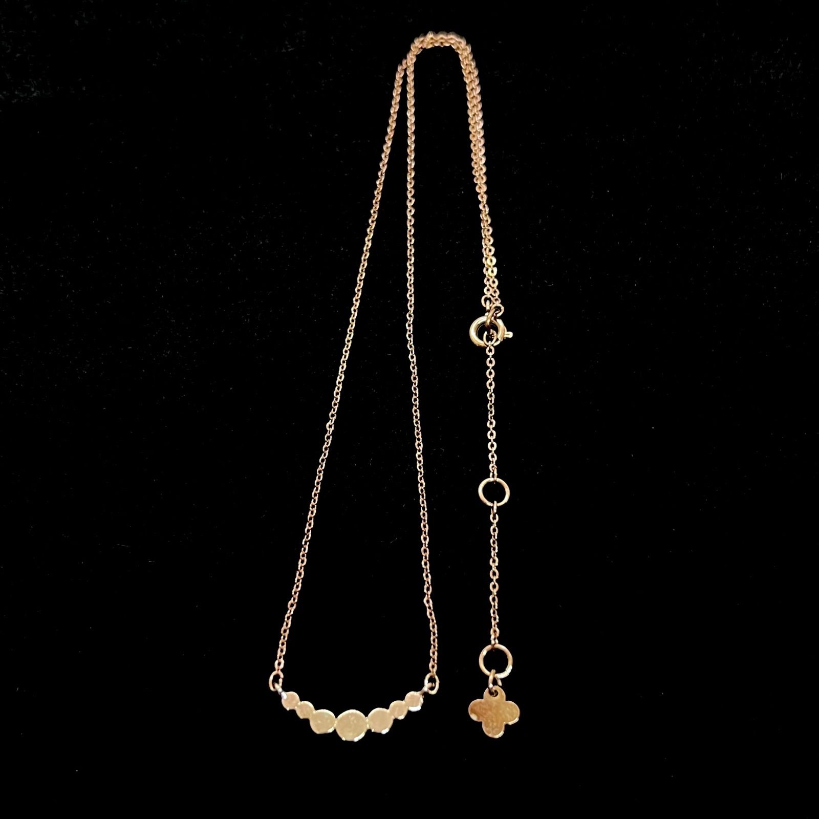 美品☆ PLUS VENDOME プラス ヴァンドーム ネックレス ピンクゴールド 