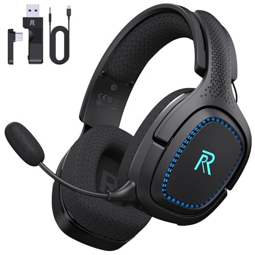 ★新品★Gvyugke ゲーミングヘッドセット ワイヤレス 2.4G Bluetooth 5.4 4WAY接続 超低遅延 マイク付き ヘッドホン ミュート機能50mmドライバー 45時間連続再生 3Dサラウンド 軽量 FPS/TPS/eスポー 7aa4c496