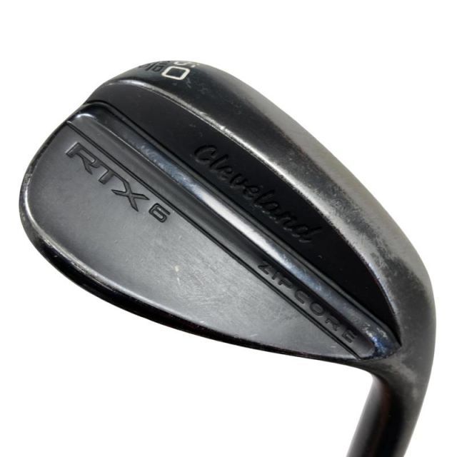 【中古】 クリーブランド Cleveland RTX-6 ZIPCORE ブラックサテン 60°/10° MID ウェッジ WG Dynamic Gold (フレックスS) メンズ 男性用 右利き 右用 Cランク ゴルフクラブ