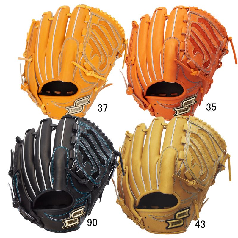 エスエスケイ SSK Proedge 硬式プロエッジシリーズ W 投手用 グラブ袋付 野球 硬式 グラブ グローブ ピッチャー 25SS(PKW71525)、90ブラック