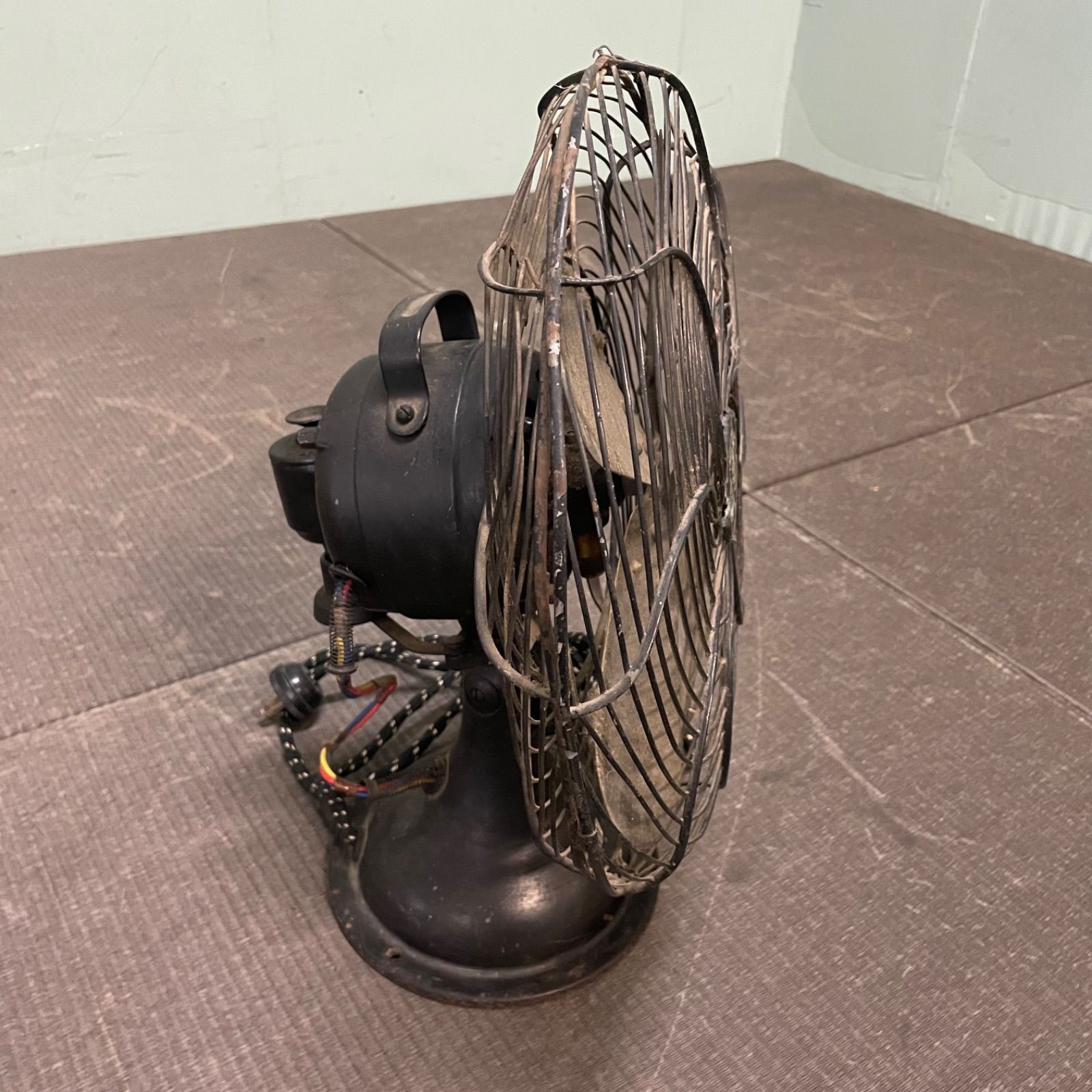 ♭ 芝浦扇風機 扇風機 昭和レトロ 4枚羽 当時物 アンティーク 芝浦 2F