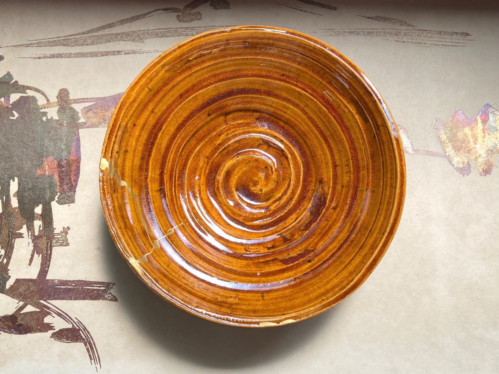 泉喜仙 大樋 松雲窯 大樋焼鉢 共箱付き/ 菓子皿 菓子器 - メルカリ
