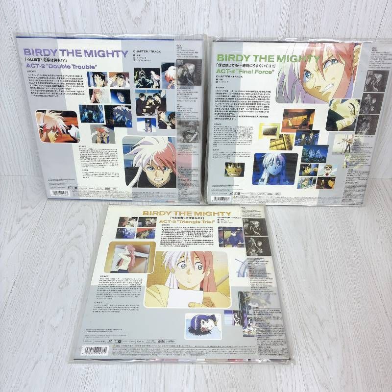 希少・特典完備】鉄腕バーディー レーザーディスク LD 3巻セット