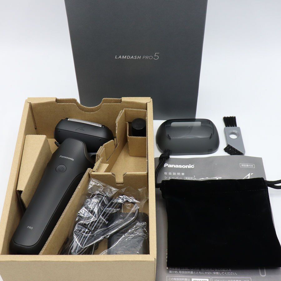 【美品】パナソニック ラムダッシュPRO 5 ES-L551D-K マットブラック メンズシェーバー 5枚刃 リニアモーター Panasonic 本体 13,916円