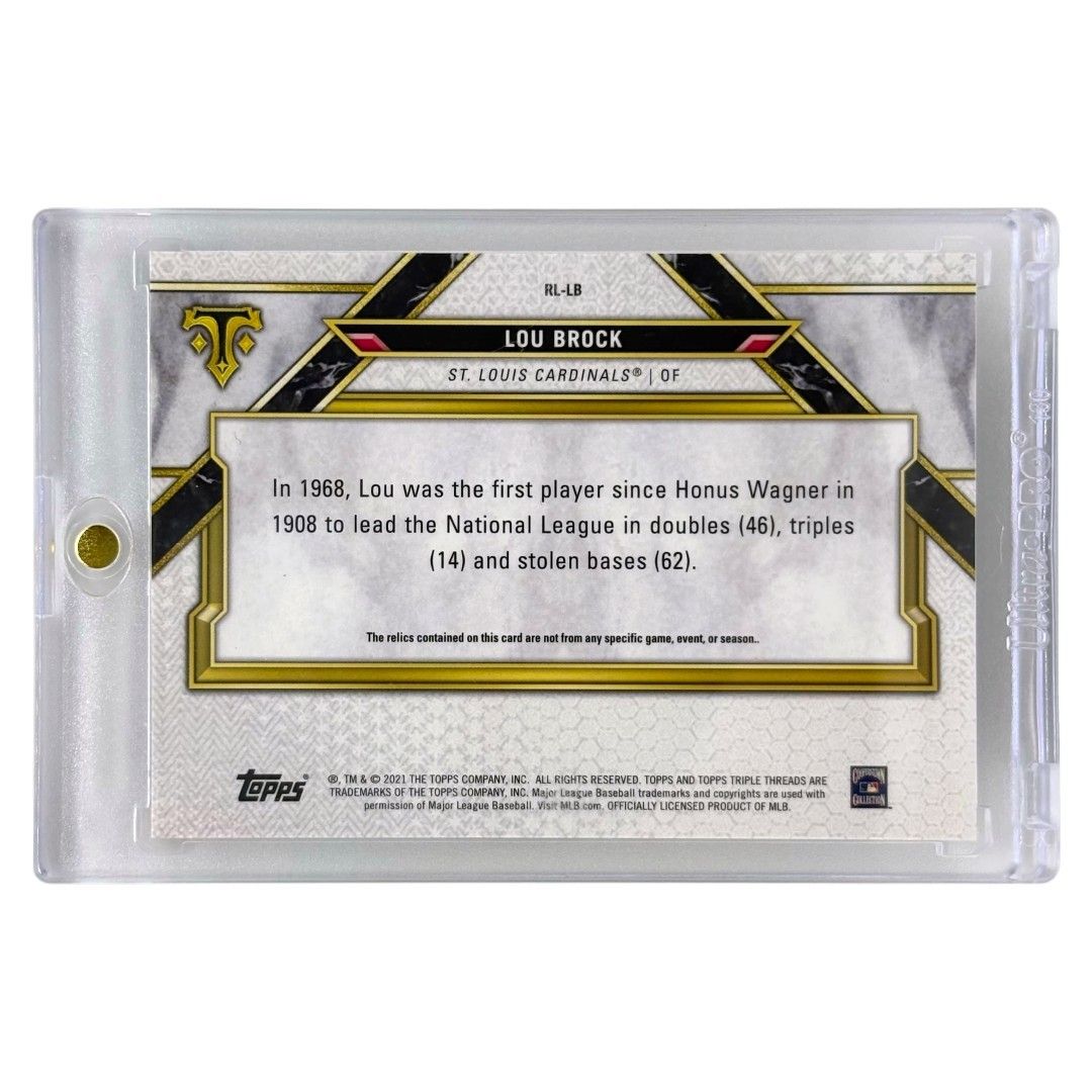 TOPPS MLBカード TRIPLE THREADS LOU BROCK ST. LOUIS CARDINALS /9
