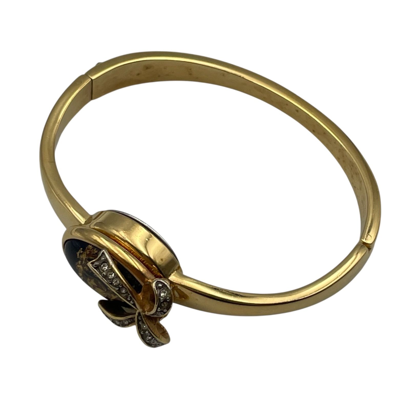 不動 リモージュ ギャラット LIMOGES GARAT 腕時計 18K GP バングル