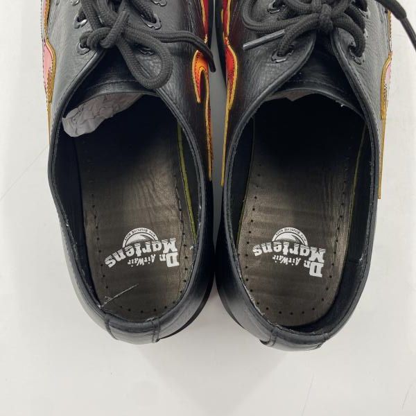 【中古】Dr.Martens 3 ホールシューズ UK9 1461 FLAME ブラック レッド ドクターマーチン[10][240010528048] 中古】Dr.Martens 3 ホールシューズ UK9 1461 FLAME ブラック レッド