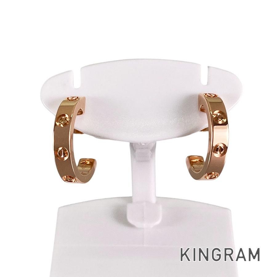 カルティエ Cartier ミニラブ K18PG ピアス sss【中古】