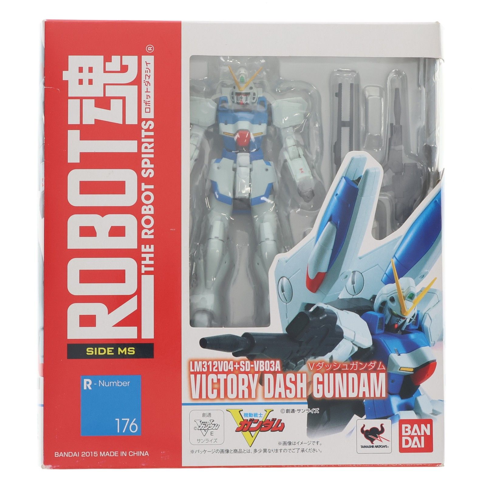 【中古】ROBOT魂 機動戦士Vガンダム [SIDE MS] Vダッシュガンダム 約140mm ABS&PVC&PET製 塗装済み可動フィギュア ROBOT魂(SIDE MS) Vダッシュガンダム 機動戦士Vガンダム 完成品 可動