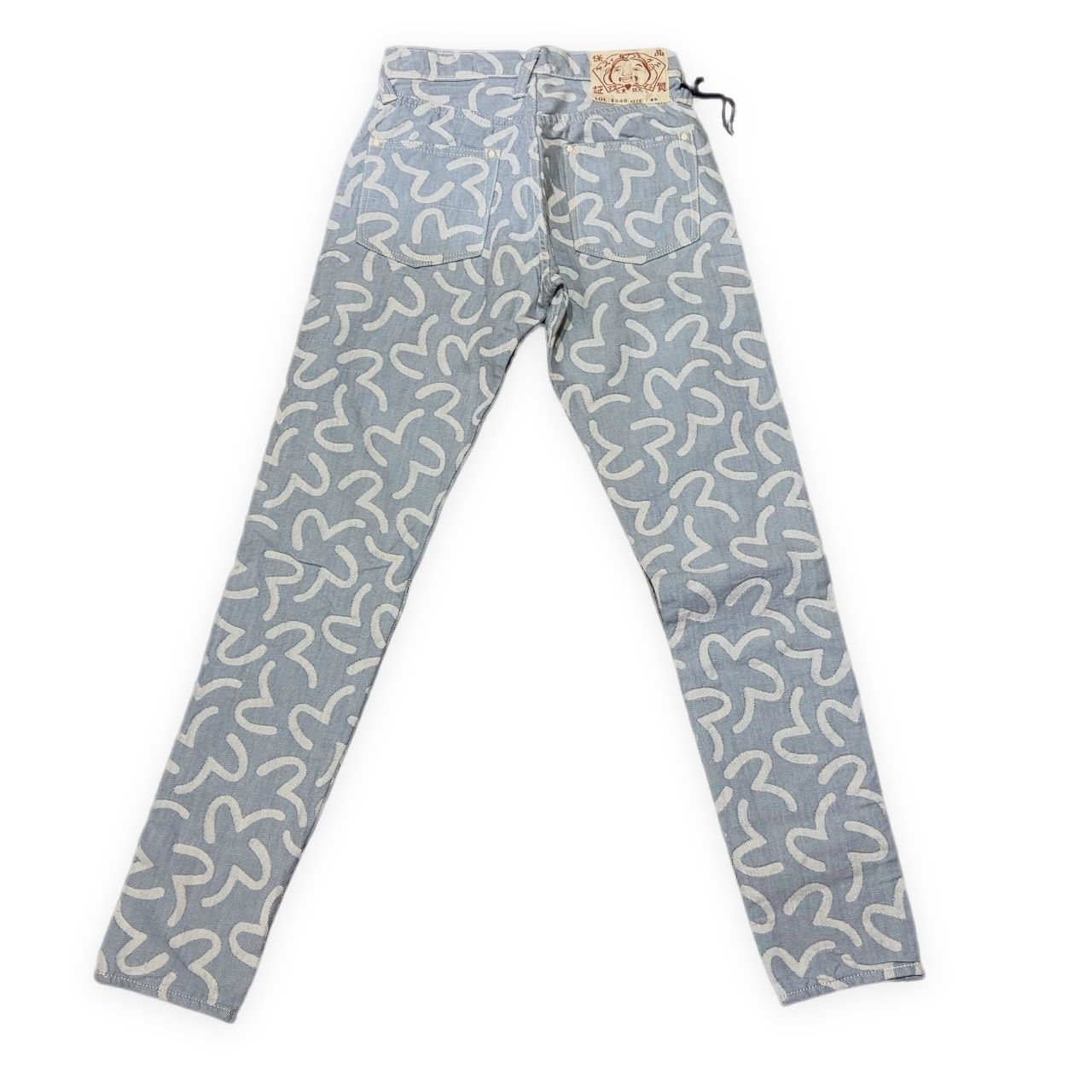 EVISU エヴィス 5500 ジャガード カモメ総柄 デニムパンツ ジーンズ