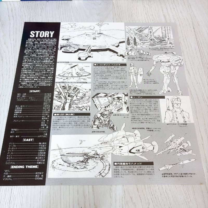希少】ガルフォース 新世紀編 レーザーディスク 上巻・下巻セット LD