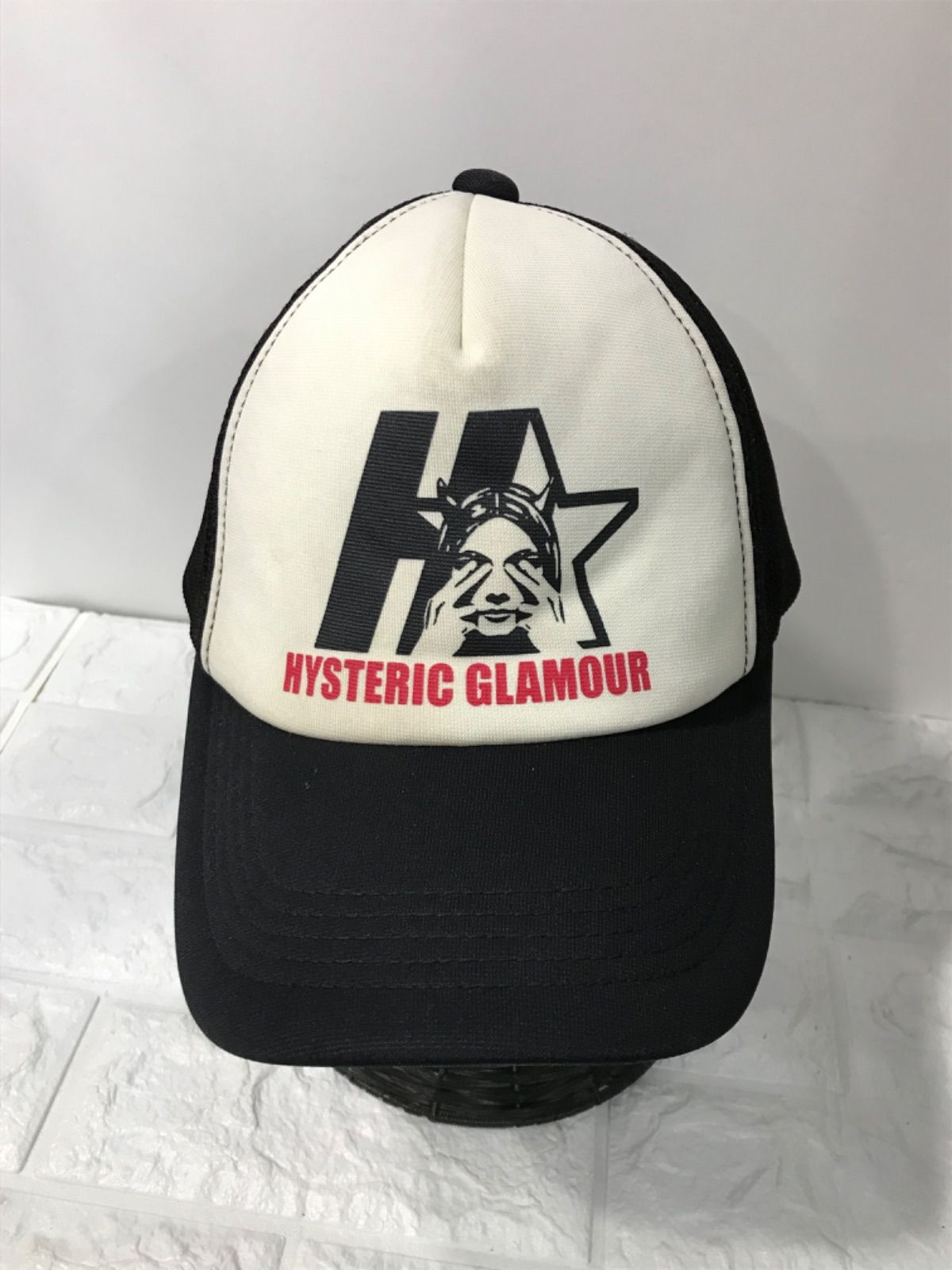 HYSTERIC GLAMOUR Star evil 値段交渉OK HYSTERIC GLAMOUR (ヒステリックグラマー )STAR EVILメッシュキャップ