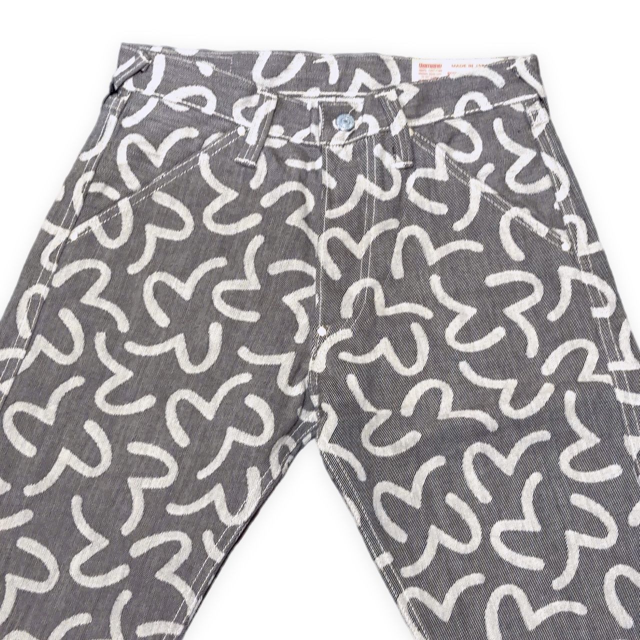EVISU エヴィス 5500 ジャガード カモメ総柄 デニムパンツ ジーンズ