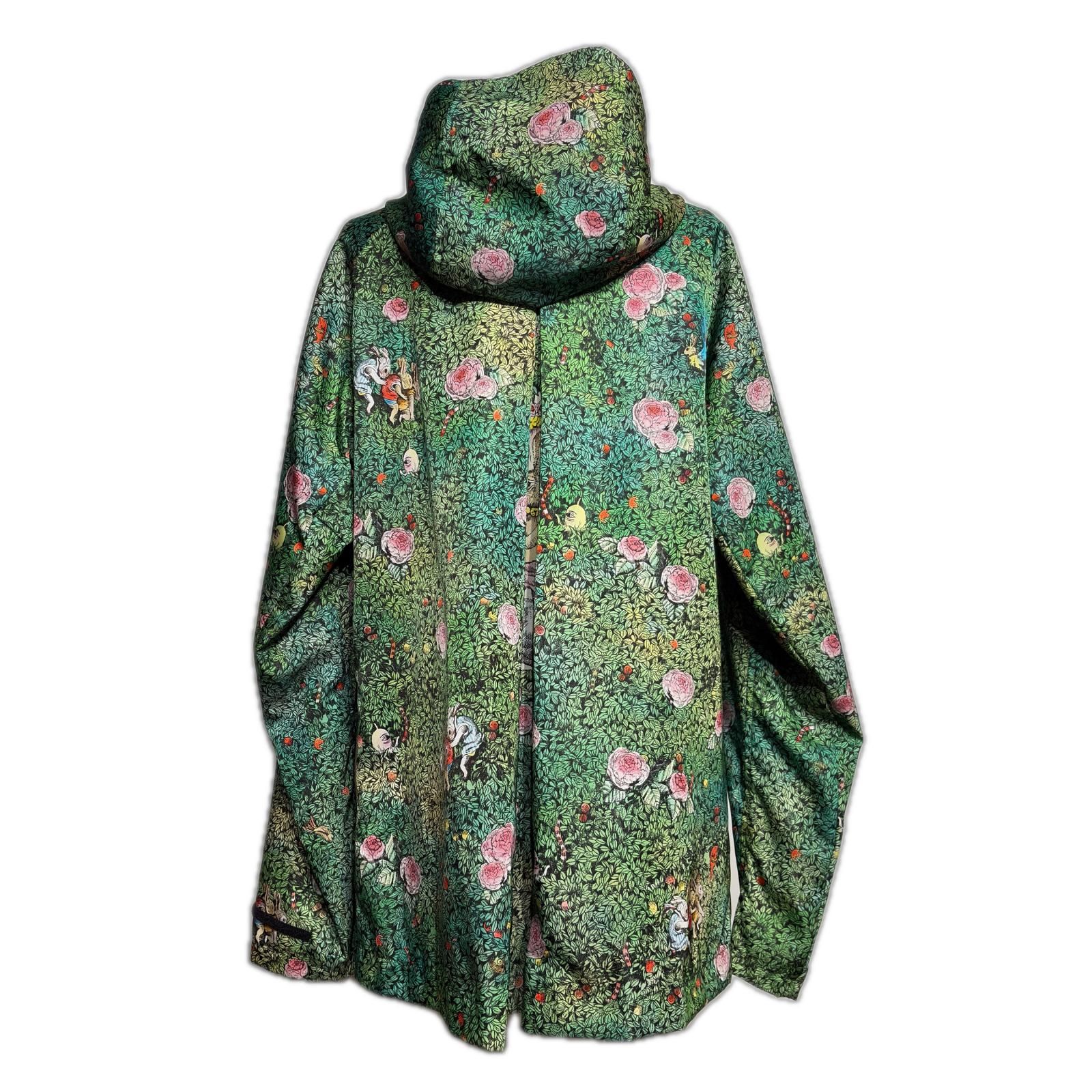 n*︎様 GUCCI ×  ブルゾン ナイロンジャケット レディース GUCCI グッチ フラワープリント フーデッド ナイロンブルゾン ジップ